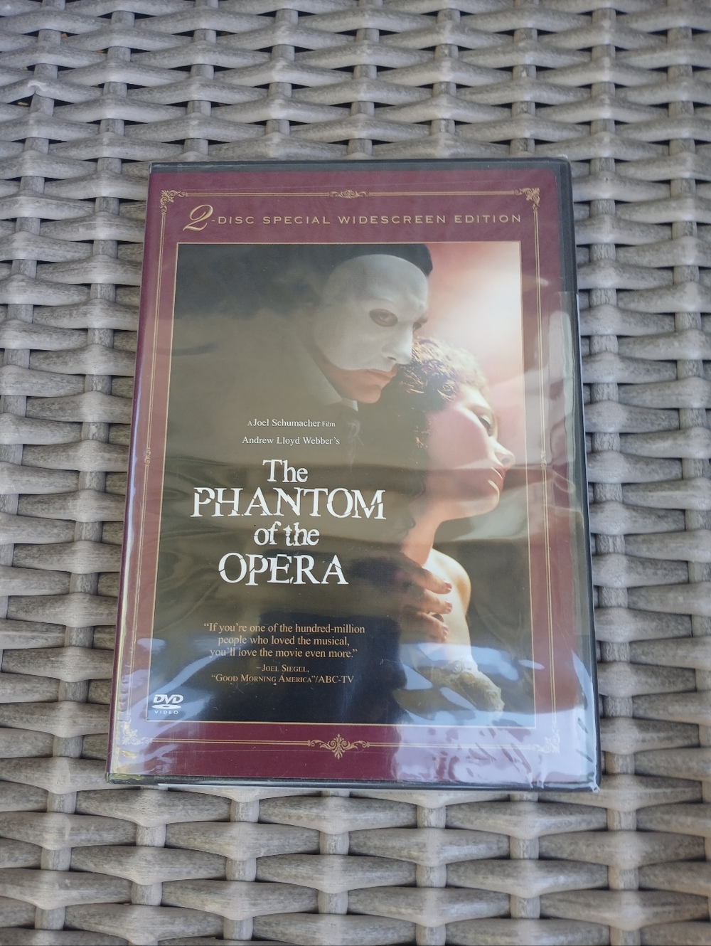 Warner Bros. The Phantom of the Opera DVD - Burgundy & Black